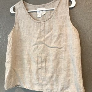 Flax brand linen top in natural